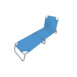 Chaise longue pliante bleu chaise longue jardin exterieur 187 x 24 x 55 cm chaises longues pliantes ext�rieur ...