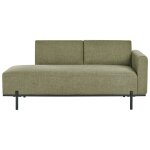 Chaise longue savasse lin synthétique vert Chaise longue savasse lin synthétique vert