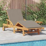 Chaise longue vidaxl avec coussin et table taupe en bois massif d'acacia, chaise longue pliante vidaxl ... Chaise longue vidaxl avec coussin et table taupe en bois massif d'acacia, chaise longue pliante vidaxl ...