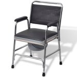 Chaise percée acier noir Chaise percée acier noir