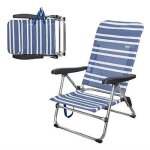Chaise pliante - aktive - 62601 - aluminium - bleu - 67 x 57 x 85 cm
