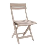 Chaise pliante grosfillex miami - r�sine lin, pliable et r�sistante