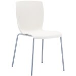 Chaise salle a manger et assise en plastique crme
