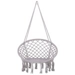 Fauteuil suspendu gabella coton gris clair