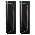 Chambre de culture pour plantes d'int�rieur - duoku - dimensions 40x40x160 cm - equip�e d'une fen�tre ...