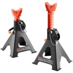 Chandelle de levage - vevoe - 1 paire de chandelle d'atelier cric auto 3t 275 - 415mm double verrouillage ...