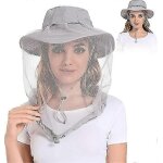 Chapeau moustiquaire sldxd - casquette anti - insectes upf 50 + protection solaire avec filet dissimul� ...