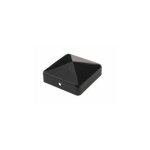 Chapeau pyramide noir pour poteau bois - 7x7