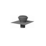 Chapeau de toiture plastique cpr125 - 125 mm - ardoise unelvent 876003
