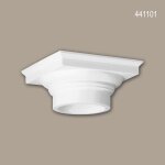 Chapiteau de colonne profhome 441101 moulure de fa�ade colonne el�ment de fa�ade style toscan blanc