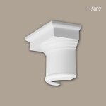Chapiteau de demi - colonne 115002 profhome colonne element d�corative style dorique blanc