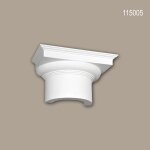 Chapiteau de demi - colonne 115005 profhome colonne element dcorative style dorique blanc
