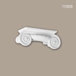 Chapiteau de demi - colonne 115009 profhome colonne element d�corative style ionique blanc