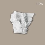 Chapiteau de demi - colonne 115010 profhome colonne element dcorative style corinthien blanc