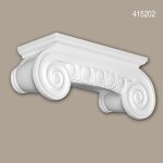 Chapiteau de demi - colonne profhome 415202 moulure de faade colonne elment de faade style ionique ...