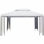 Chapiteau de jardin blanc 3 x 4 m vidaxl vidaxl