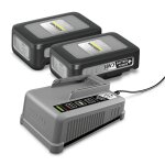 Chargeur + 2x battery 18v 3. 0 ah kit de dmarrage batterypower + 18 / 30