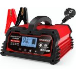 Chargeur de batterie de voiture intelligent 25a 12v / 24v 12a, chargeur de voiture lcd, mainteneur de ...