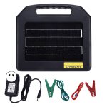 Chargeur de clture lectrique  nergie solaire, 30 miles, 8w, contrleur de clture solaire portable, ...