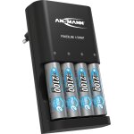 Chargeur  piles ansmann pour 1  4 piles nimh aa / aaa ¿ automatique