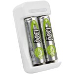 Chargeur de piles basic ii + 2 piles rechargeables hr6 1300 mah 1, 2v (1 pce) - ansmann