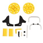 Chariot enrouleur de tuyau d'arrosage, chariot jaune pour enrouleur de tuyau d'eau, peut contenir 30 ...