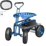 Chariot de jardin  roulettes - duoku - avec roulettes - tabouret de jardinage pivotant  360, plateau ...