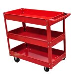 Chariot servante d'atelier charge 100 kg 3 bacs porte outils