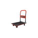Chariot transport 4 roues 200 kg manche pliant