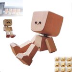 Charmante petite figurine en bois oscillante avec 12 expressions magnetiques, figurine amusante en bois ... Charmante petite figurine en bois oscillante avec 12 expressions magnetiques, figurine amusante en bois ...