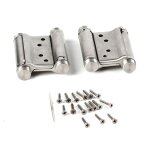 Charnière à ressort à double action de 3 pouces, 2 pièces, pour porte battante de salon et de café Charnière à ressort à double action de 3 pouces, 2 pièces, pour porte battante de salon et de café
