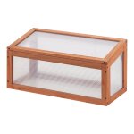 Chssis de jardin toiture relevable en appentis en polycarbonate et pin 60 x 30 x 23 - 30 cm helloshop26 ...