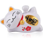 Chat porte - bonheur chinois, chat porte - bonheur  nergie solaire avec bras mobile, dcoration feng ...