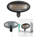 Chauffage ext�rieur - livoo - 2000w - ip34 anti - eclaboussures - montage mural - el�ment quartz & r�flecteur ...