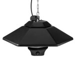 Chauffage de terrasse suspendu - duoku - 2000 w infrarouge - télécommandé - protection ip34 pour intérieur ... Chauffage de terrasse suspendu - duoku - 2000 w infrarouge - télécommandé - protection ip34 pour intérieur ...