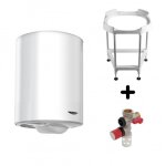 Chauffe - eau �lectrique blind� vertical initio 100l avec tr�pied et groupe de s�curit� ariston