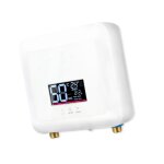 Chauffe - eau instantan 7500w mini chauffe - eau lectrique sans rservoir mural affichage led support ...