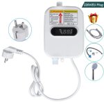 Chauffe - eau instantan� groofoo mini 3500 w, chauffe en 3 secondes, 30 - 60 c, classe i, ipx4, pour ...