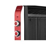 Chauffe - radiateur lectrique lectrique avec panneau mica noir avec roues