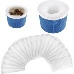 Chaussette filtre piscine, chaussettes de skimmer de piscine, 20 pices pool skimmer socks pour attraper ...