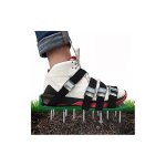 Chaussures d'aérateur de pelouse chaussures à crampons d'aérateur de pelouse avec 4 sangles réglables ... Chaussures d'aérateur de pelouse chaussures à crampons d'aérateur de pelouse avec 4 sangles réglables ...