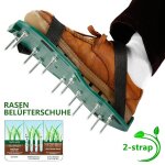 Chaussures d'aération de pelouse à pointes - sandales de jardin faciles à utiliser pour l'aération du ... Chaussures d'aération de pelouse à pointes - sandales de jardin faciles à utiliser pour l'aération du ...