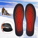 Chaussures de sport en fiber de carbone, 1 paire, semelles chauffantes usb, confortables, rsistantes ...