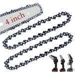 Checarzhn - - no1 - 2 pcs 4 pouces trononneuse electrique sans fil chane de scie pour la coupe du bois ...