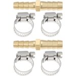 Checarzhn - - no1 - 2 pices raccords rducteurs cannels en laiton de 5 / 16 a 1 / 4 po avec collier ...