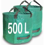 Checarzhn - - no1 - lot de 2 sacs de jardin rsistants - 500 l - rutilisables avec poignes - idal ...