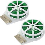 Checarzhn - - no1 - 200m fil de jardinage vert 2 rouleaux fil de attache avec coupe fil de fer pour plantes ... Checarzhn - - no1 - 200m fil de jardinage vert 2 rouleaux fil de attache avec coupe fil de fer pour plantes ...