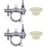 Checarzhn - - no1 - 2pcs pompe a huile de trononneuse avec engrenage a vis sans fin compatible avec ...