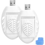 Checarzhn - - no1 - 2pcs usb electrique anti moustique avec 90 plaquettes, usb tueur de moustiques rpulsif ...