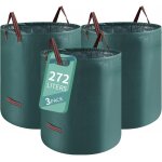 Checarzhn - - no1 - 3x272l sac jardinage dechets, sac dechets verts resistant indchirables, sac vegetaux ...